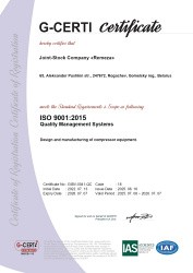G-CERTI Certificate
